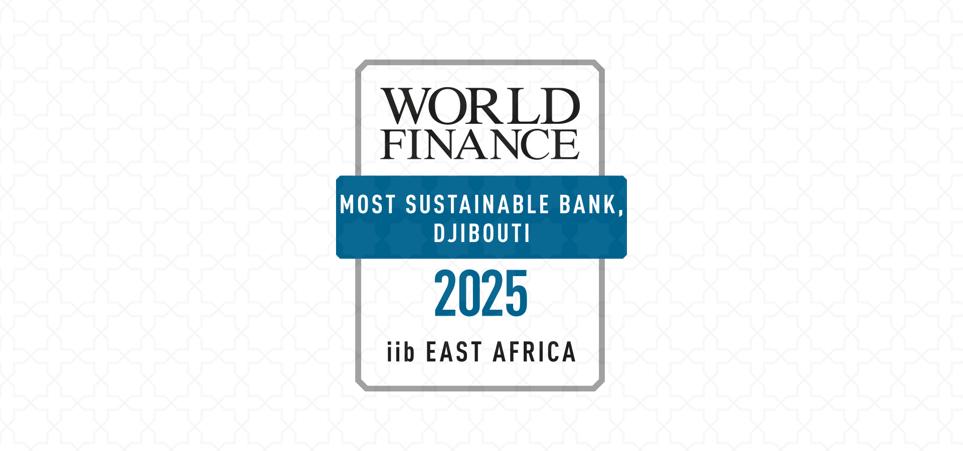 iib East Africa Named Best Sustainable Bank 2025 by World Finance
