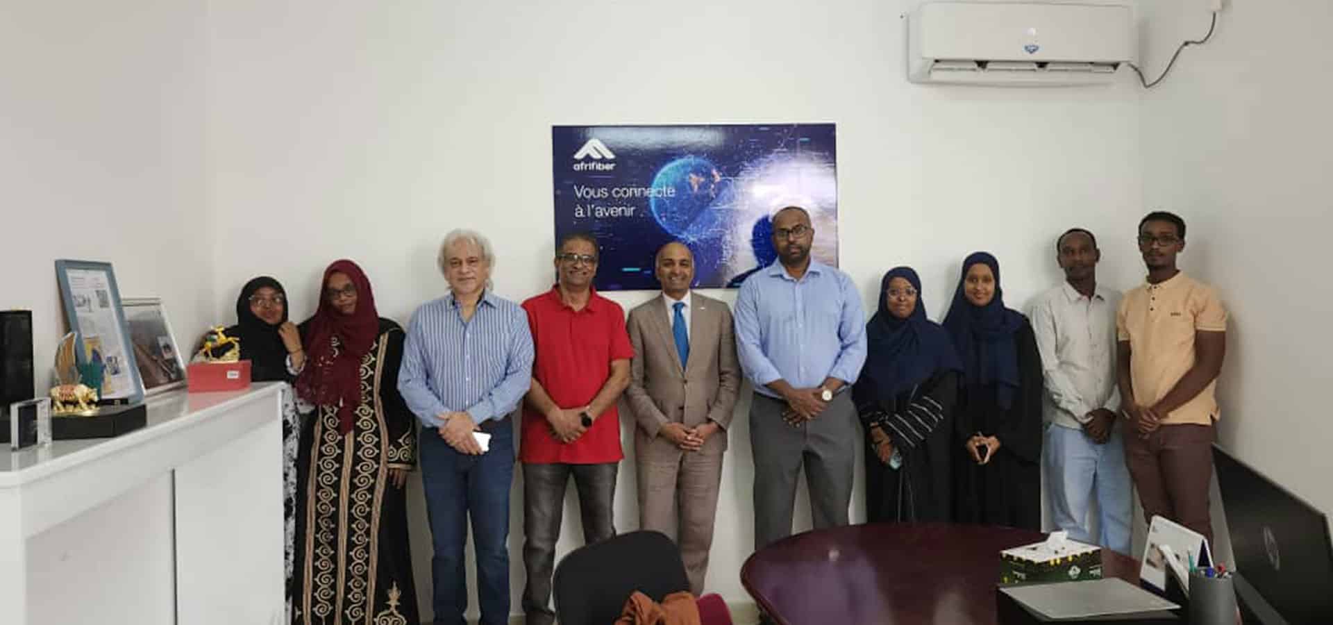 His Excellency, Mr Vinay Talwar, UK Ambassador in Djibouti visited afrifiber